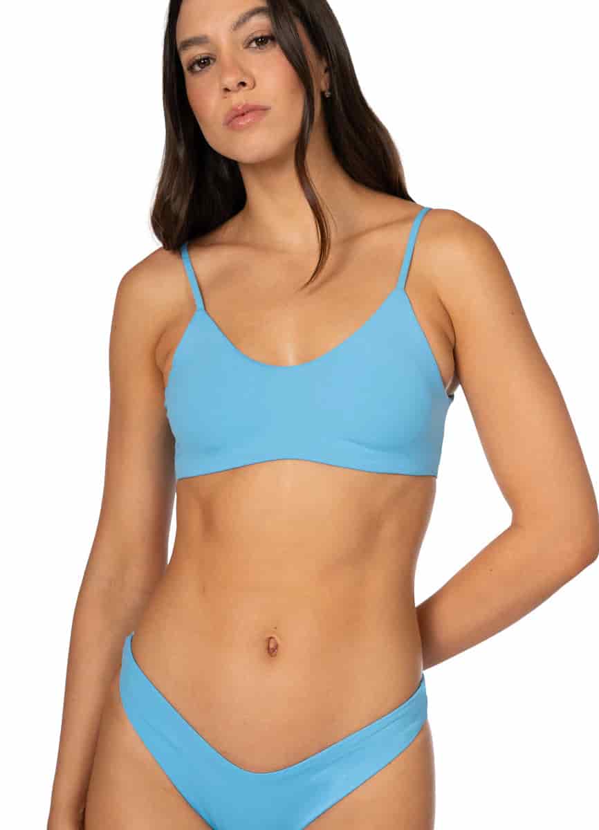 Maaji Stone Blue Praia Classic Bralette Bikini Top - miniatura 7
