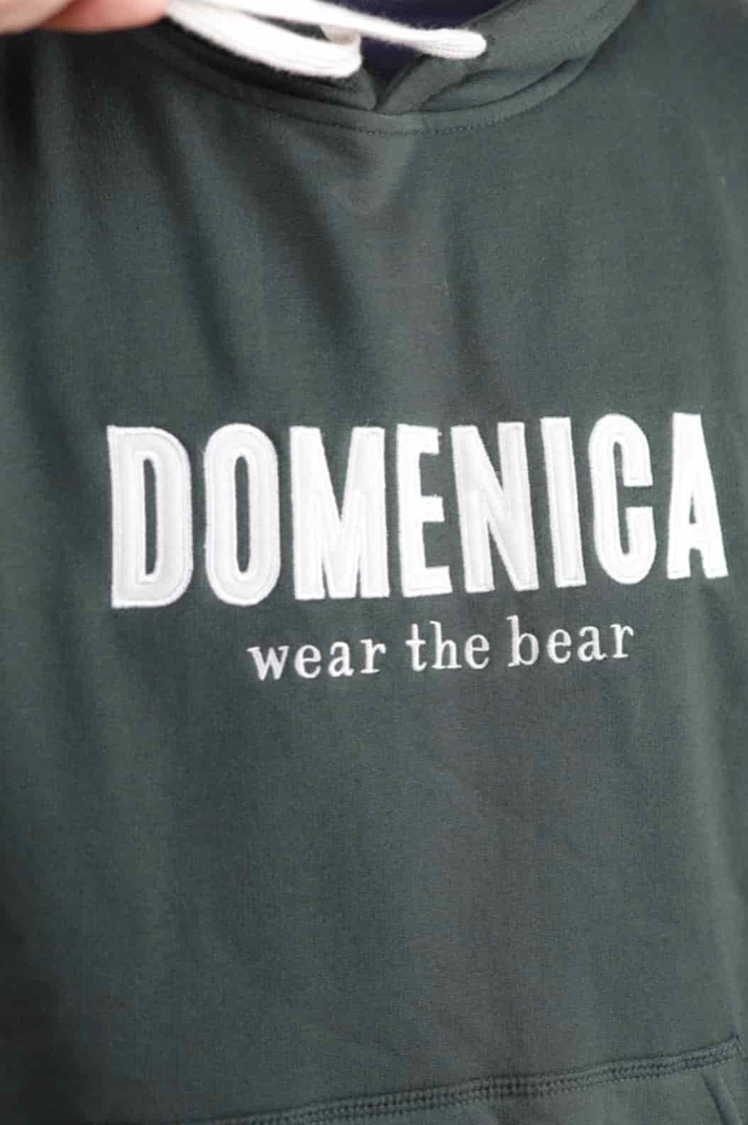 HOODIE DOMENICA VERDE MILITAR - UNISEX - miniatura 6