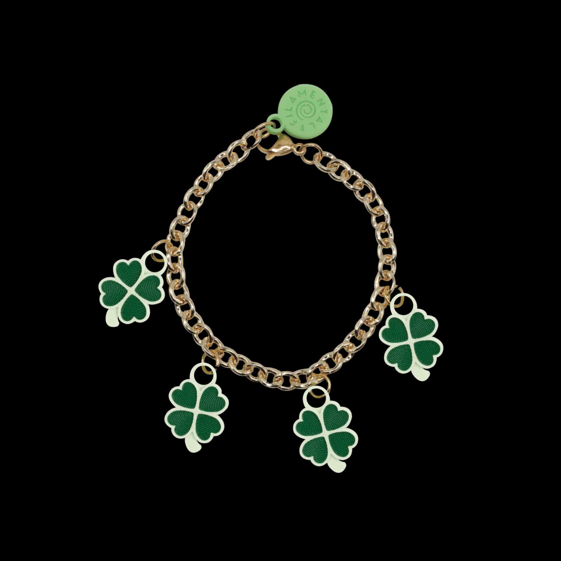 BRAZALETE CON DIJES DE TRÉBOL - miniatura 1