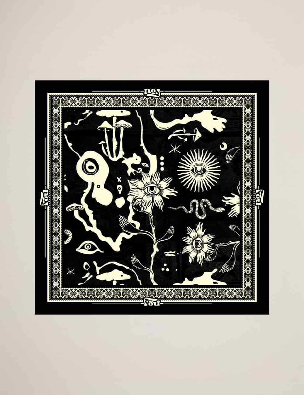 Pañoleta  Noche  negro Unisex - miniatura 1