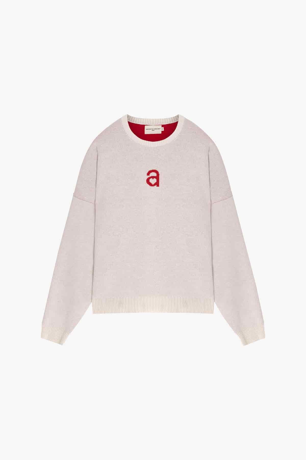 MONOGRAM SWEATER IVORY - miniatura 1