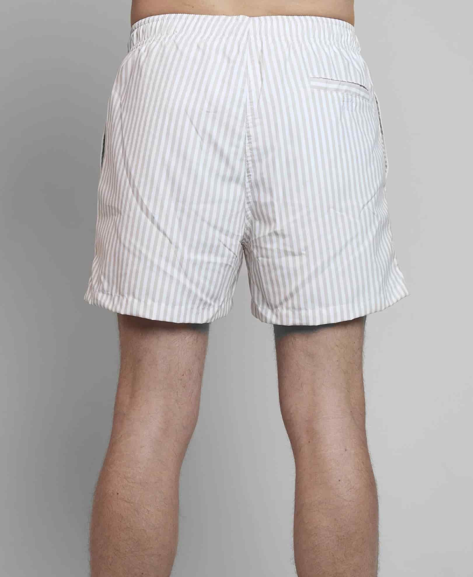 Pantaloneta de Baño Rayas Beige - miniatura 3