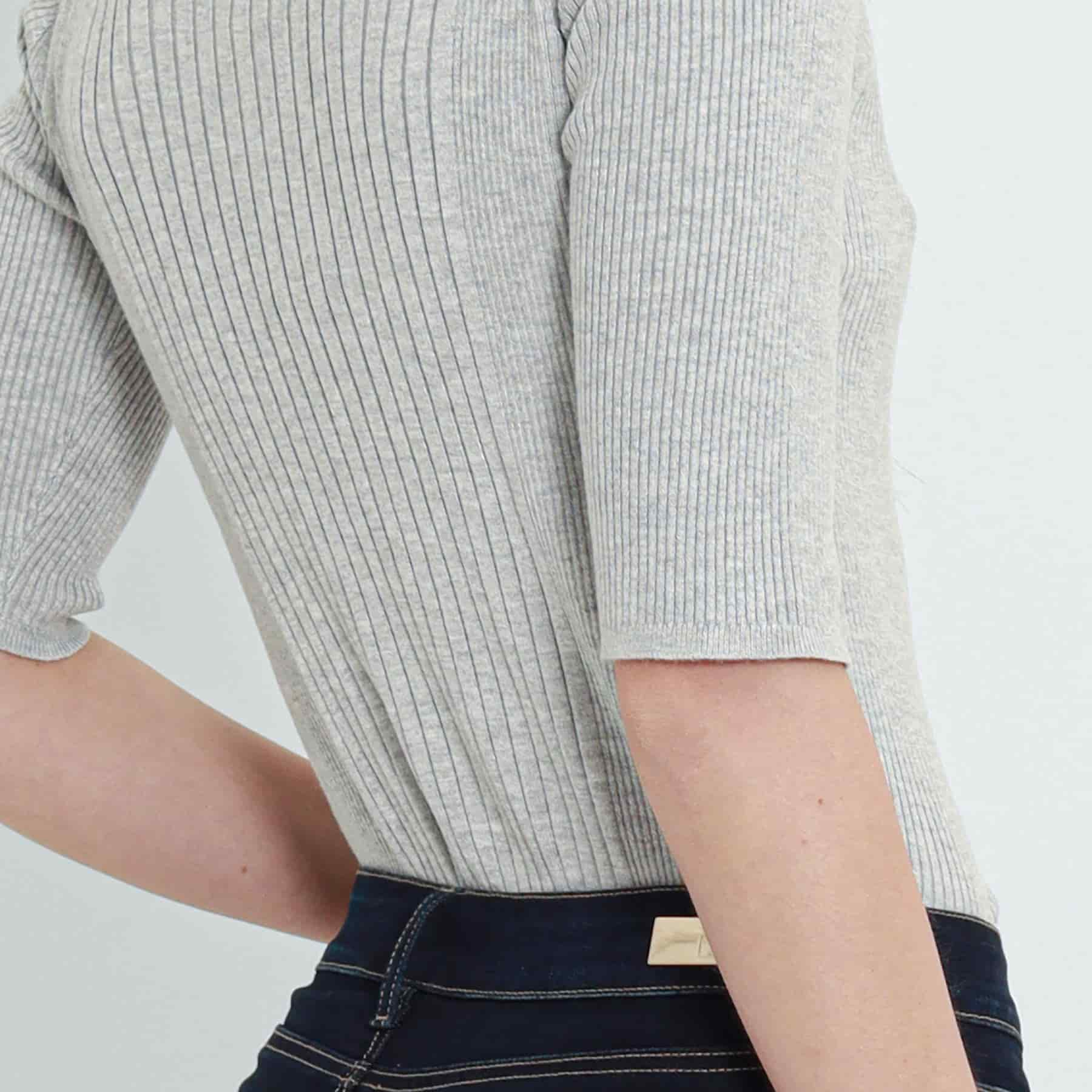 Sweater Cuello Redondo Manga Corta - miniatura 7