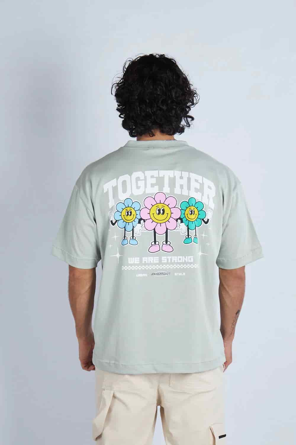 Camiseta oversize estampado Together Gris V | DROP 03 | - miniatura 9