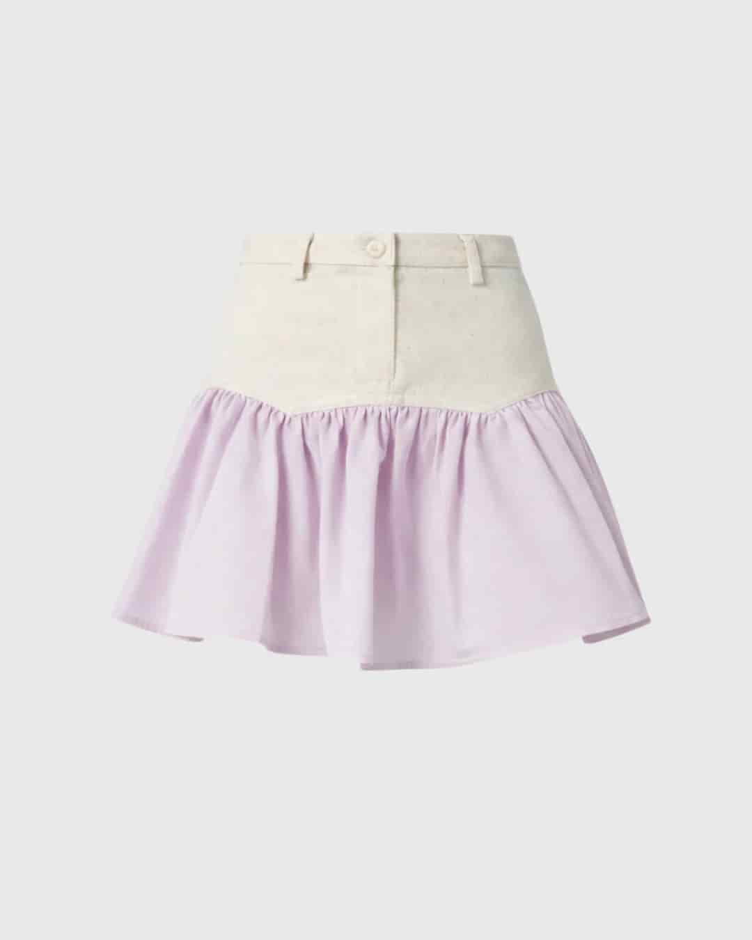 SAND STRIPE MINI SKIRT (ROSA) - miniatura 7