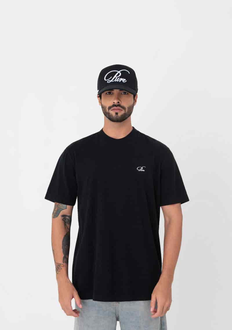 Atelier regular black t-shirt - miniatura 2