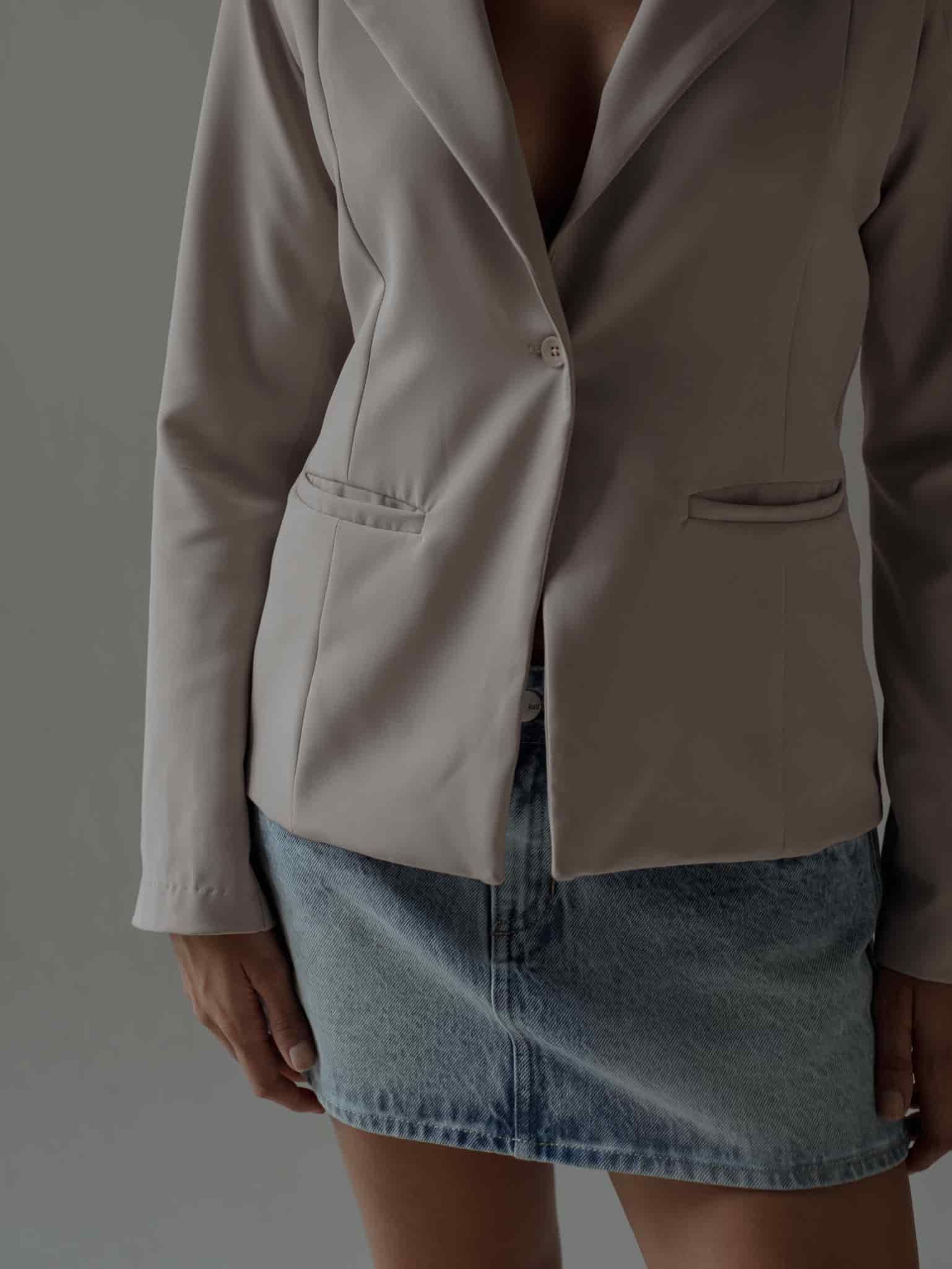 WAIST CLASSIC BLAZER - SAND - miniatura 9