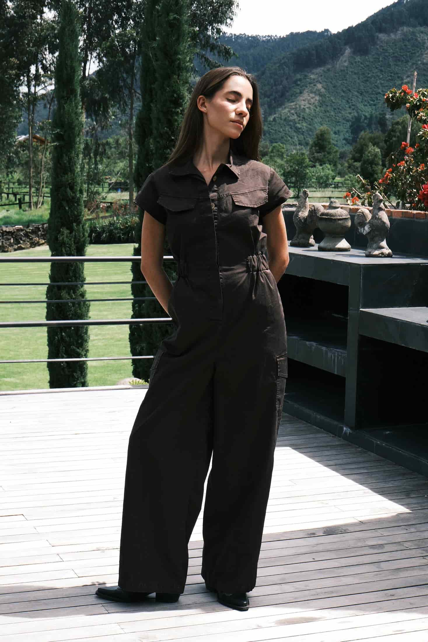 Organic Cotton Cargo Jumpsuit - miniatura 7