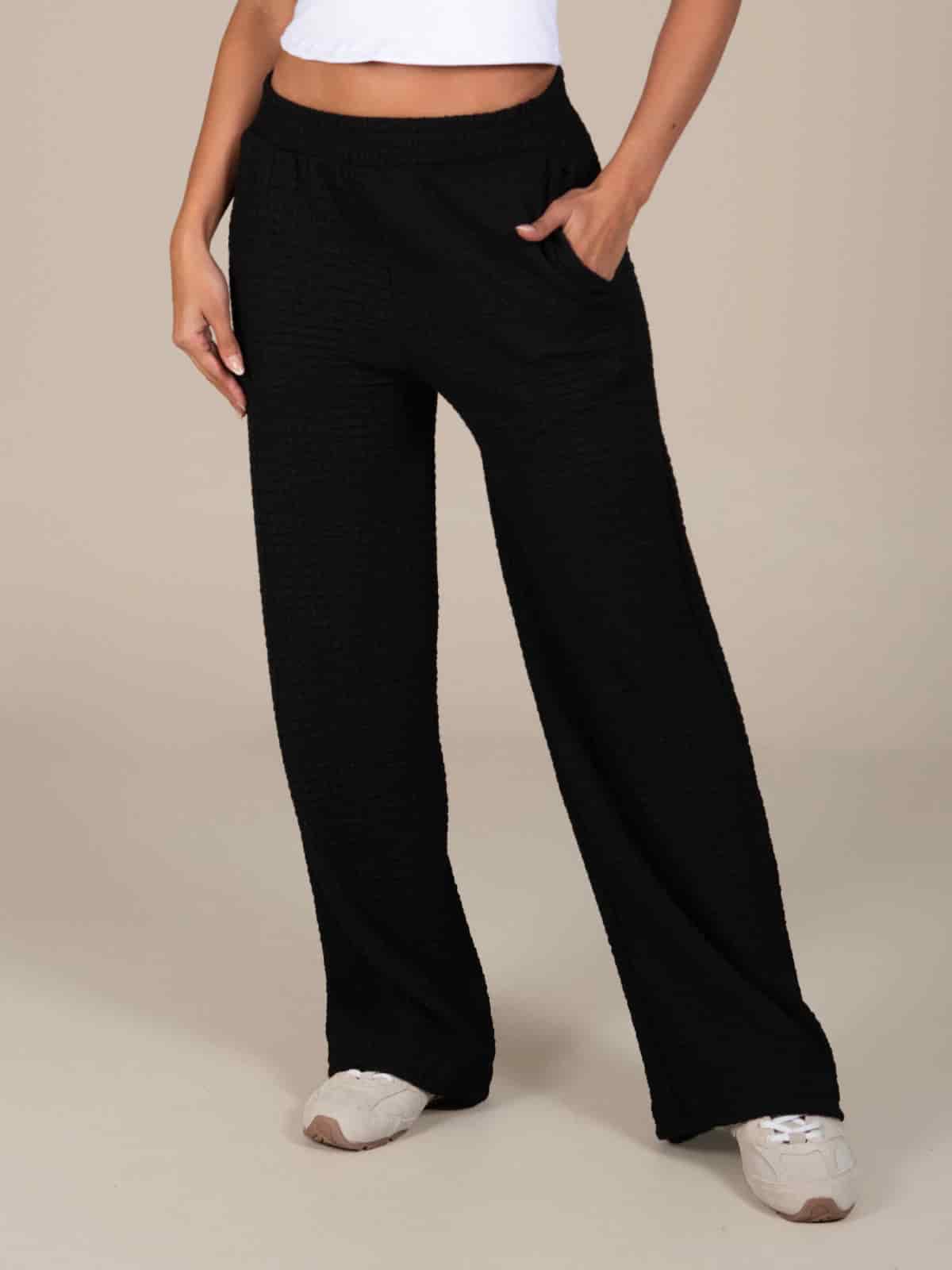 Pantalon alena leyva negro - miniatura 1