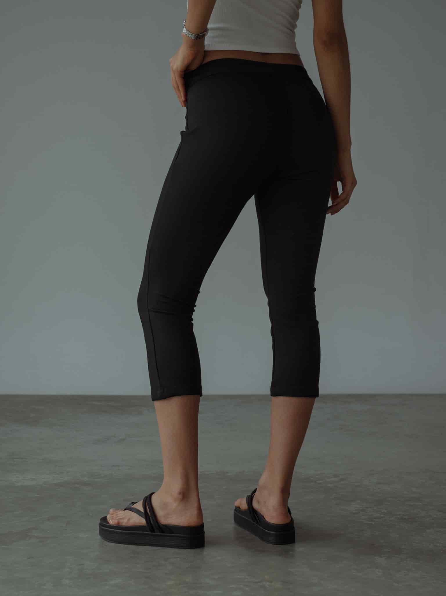 BASIC CAPRI PANT - BLACK - miniatura 9