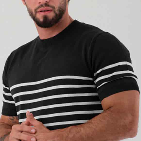 T-SHIRT MODA TEJIDO HOMBRE - miniatura 3