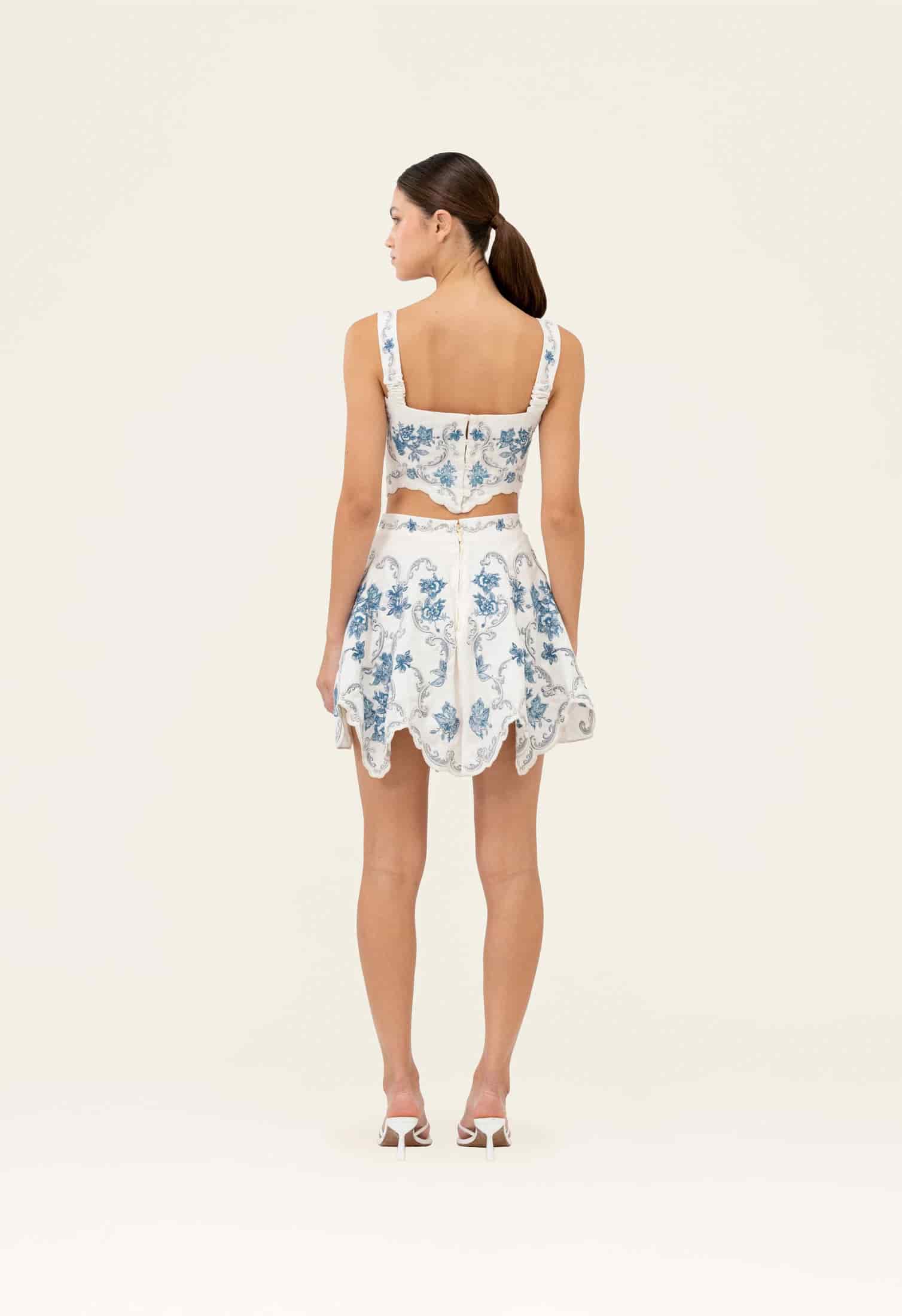 Retrato Gloriosa Mini Skirt - miniatura 3