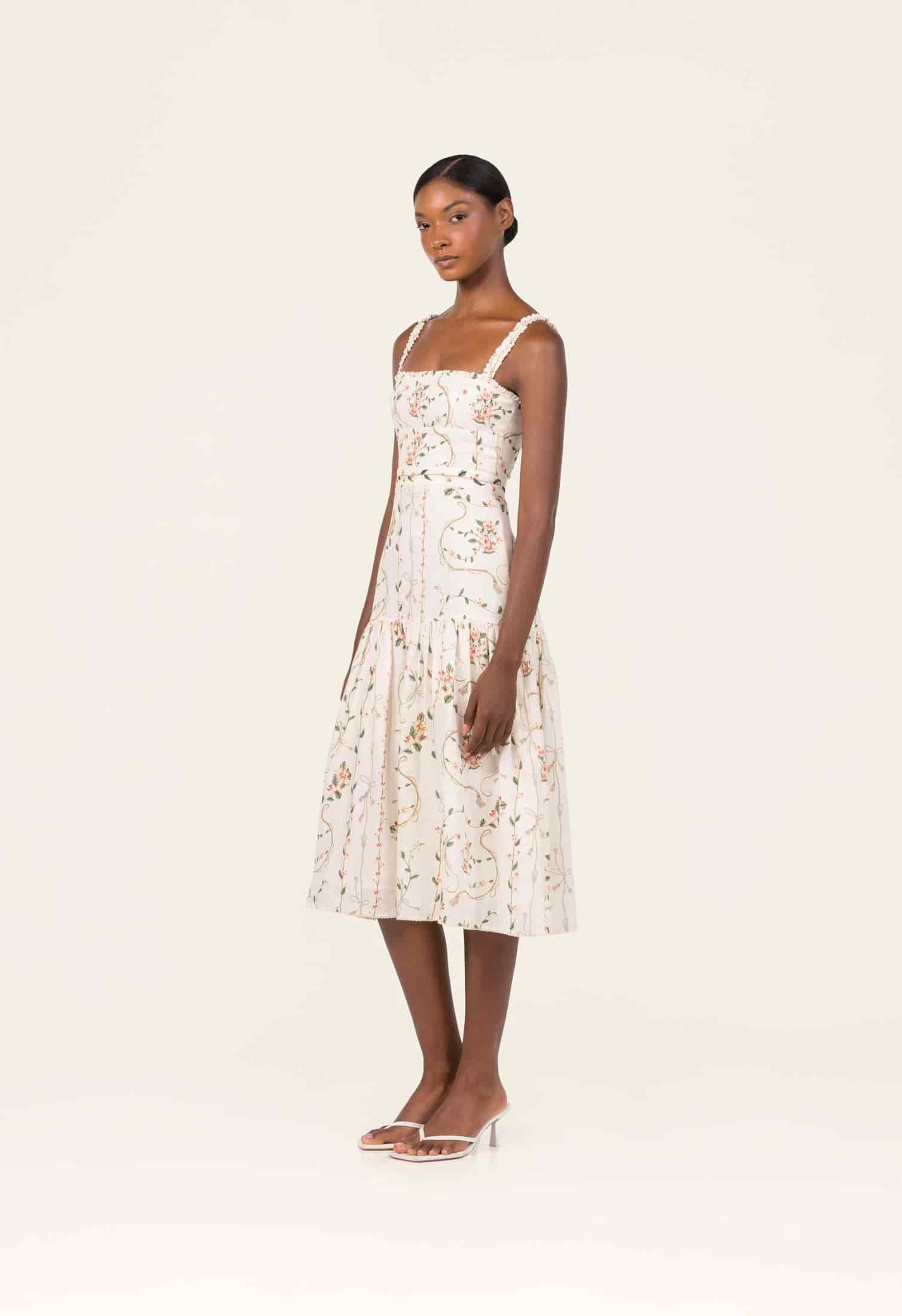 Nispero  Navegante Midi Dress - miniatura 6