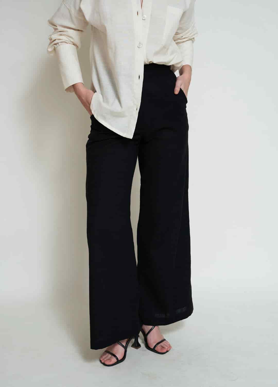 Pantalón Bota Ancha Negro - miniatura 1