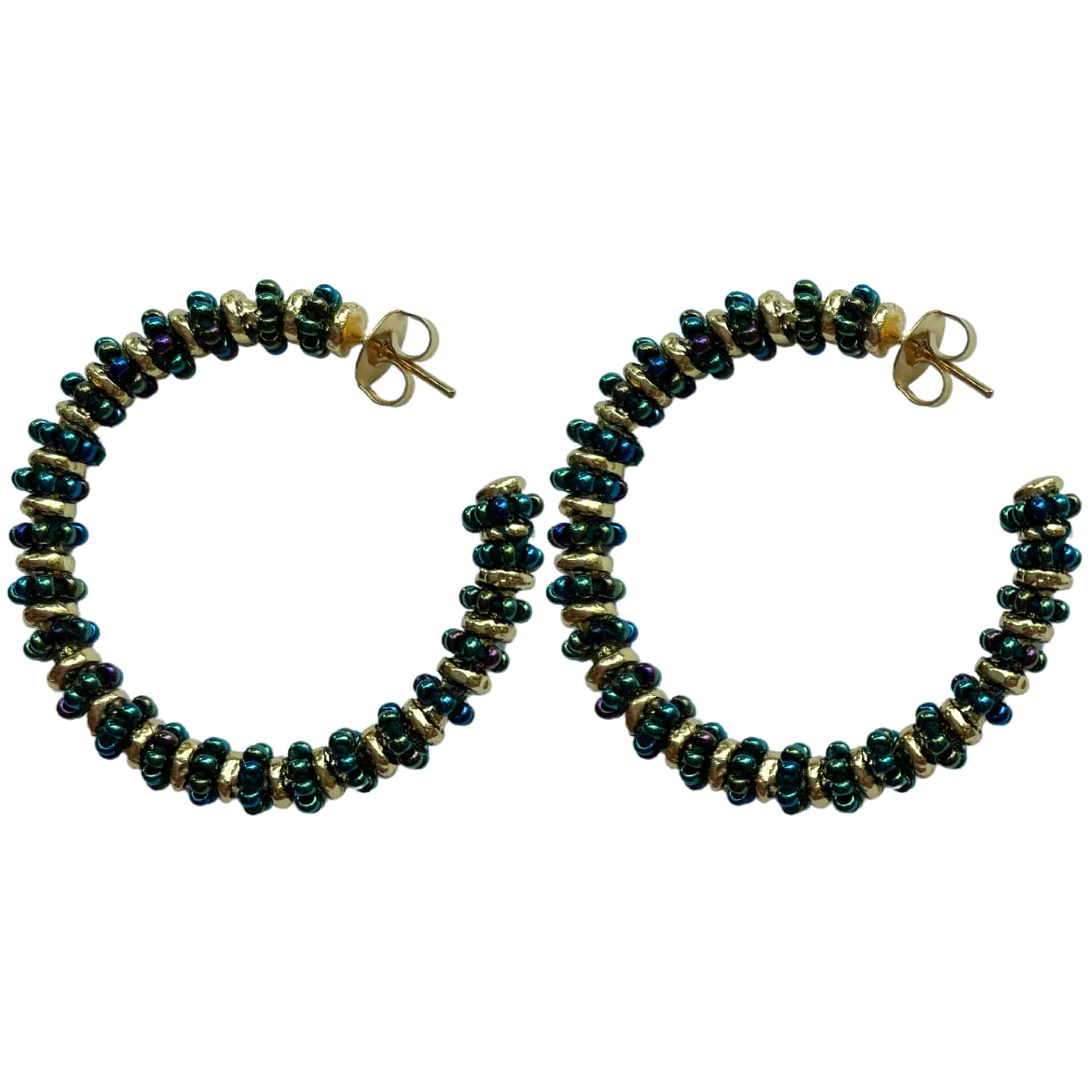 Formation Beaded Maxi Hoops - miniatura 2