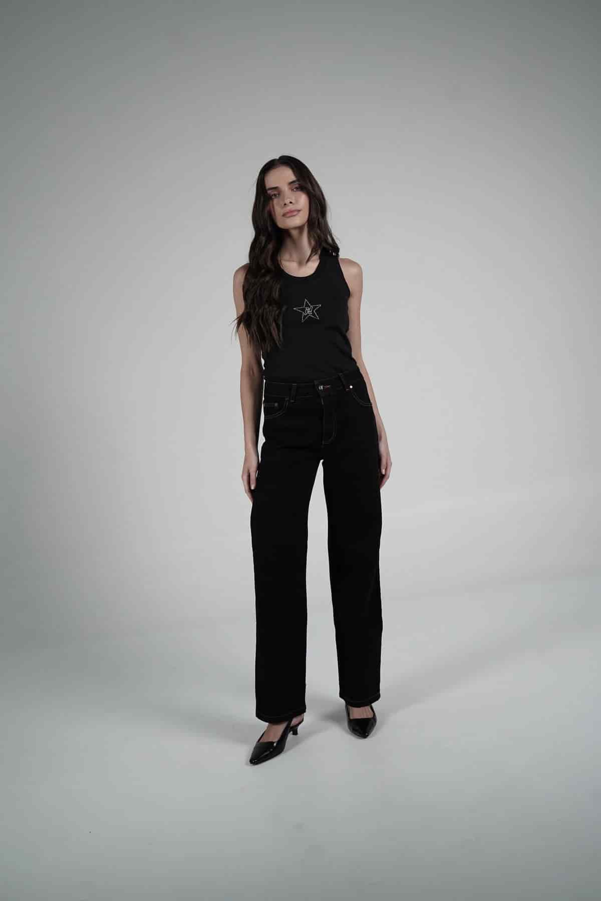 Fucsia Double Star Jeans - miniatura 5