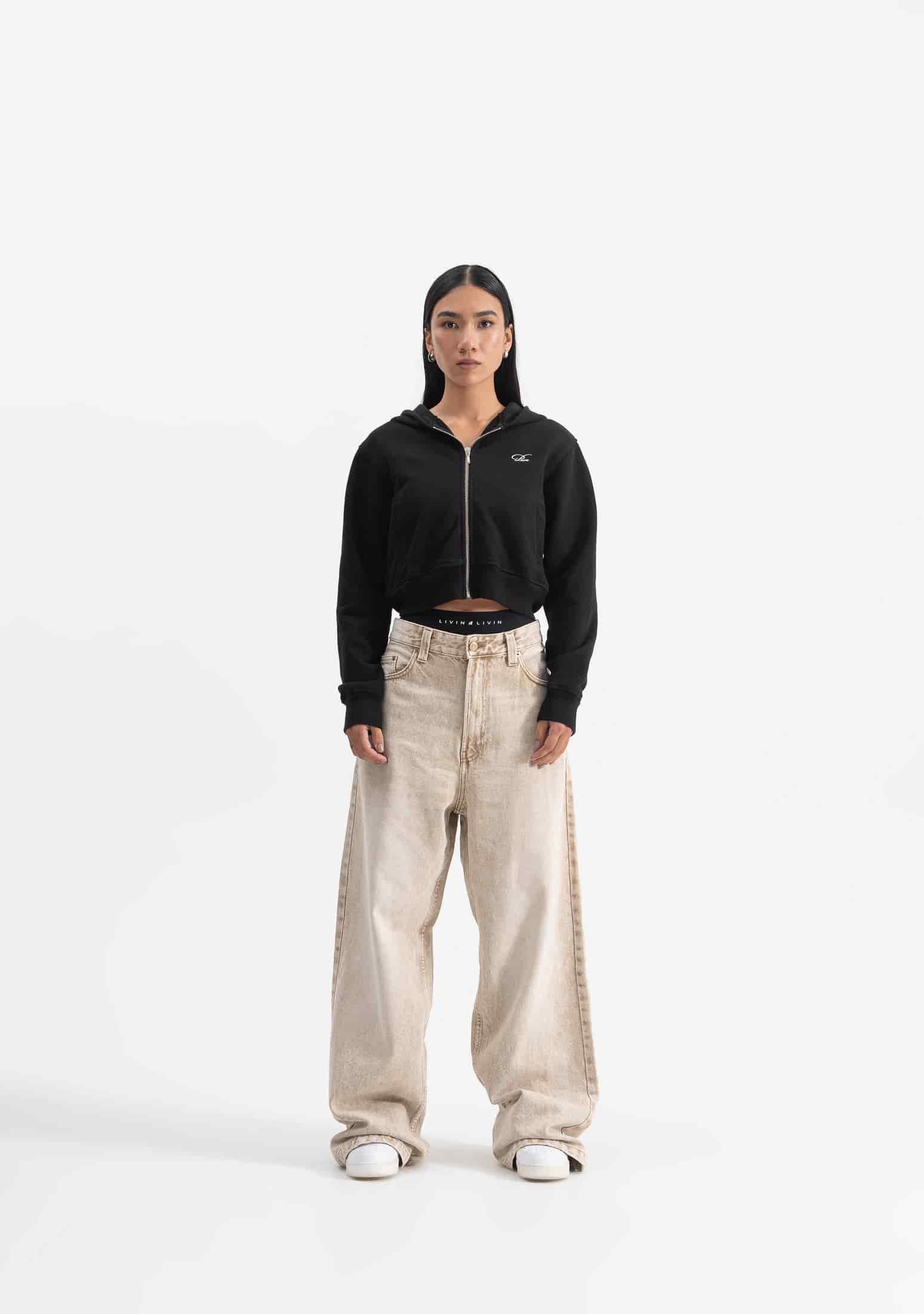 knockout woman black hoodie - miniatura 4