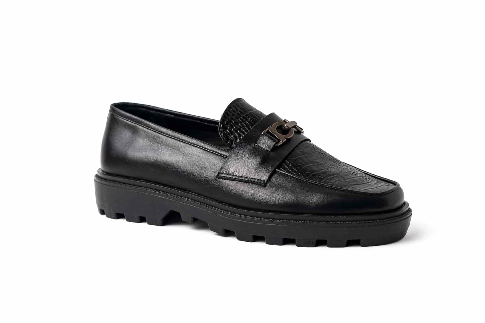 Mocasines Dublín Negro Hebilla Onix - miniatura 1