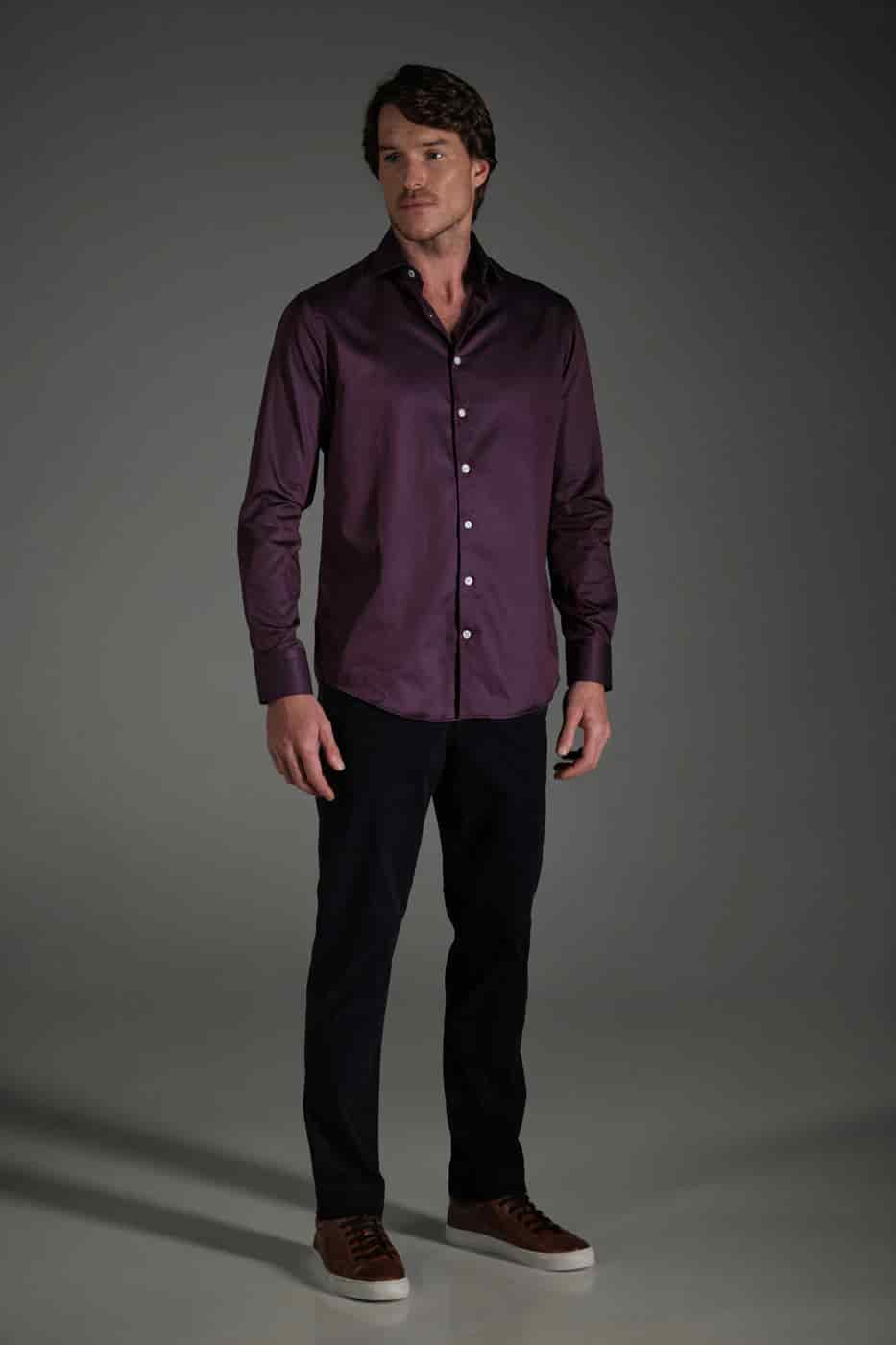 Pantalón Chino Slim Dril Azul Navy - miniatura 4