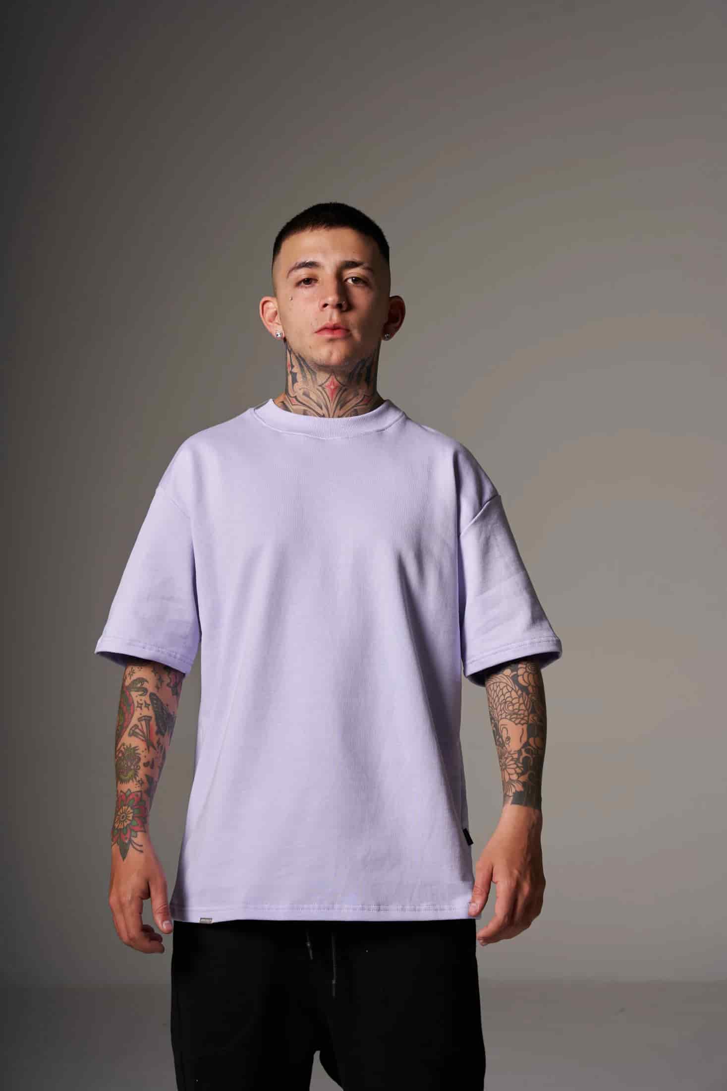 CAMISETA 300 GRAMOS 100% ALGODÓN LILA - miniatura 5