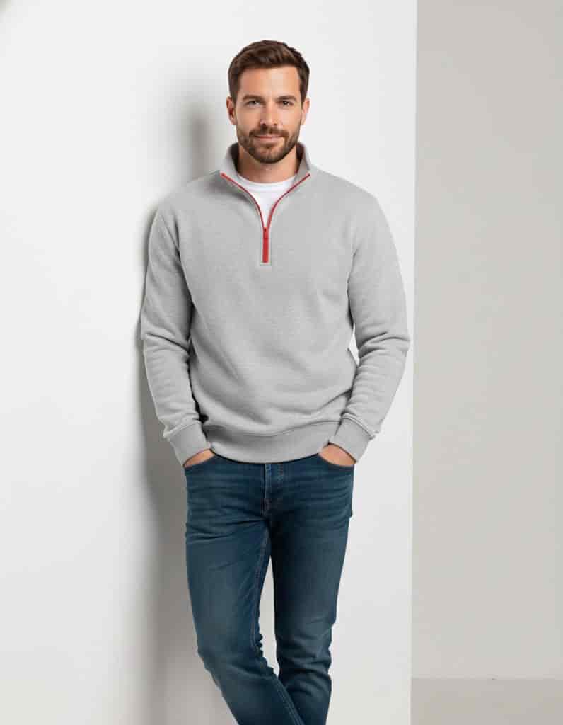 Buzo cuello alto Elite -  Gris Luna - miniatura 2