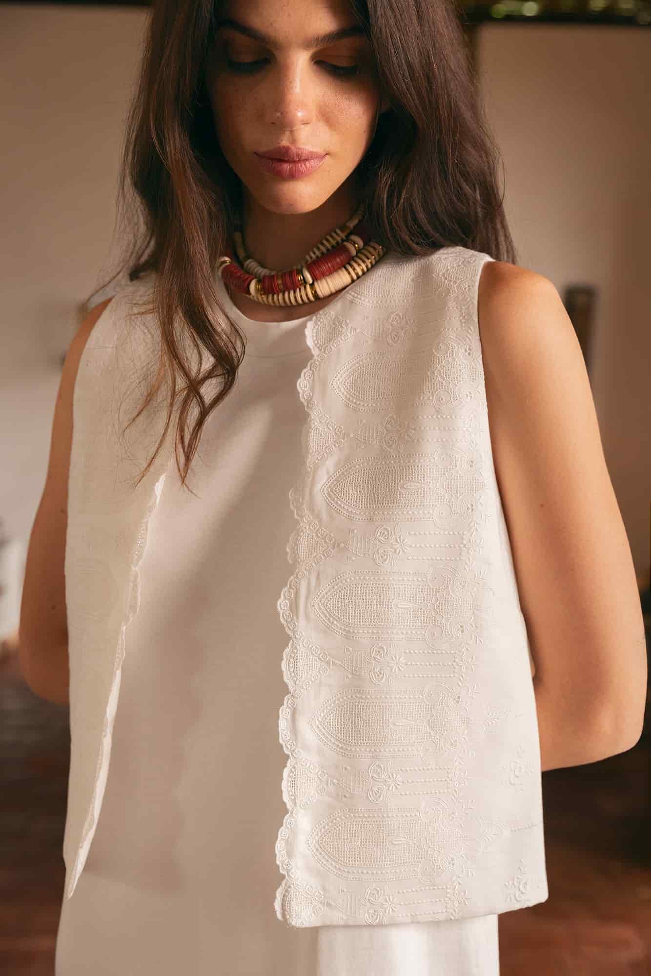 Chaleco Ciane Ivory - miniatura 2