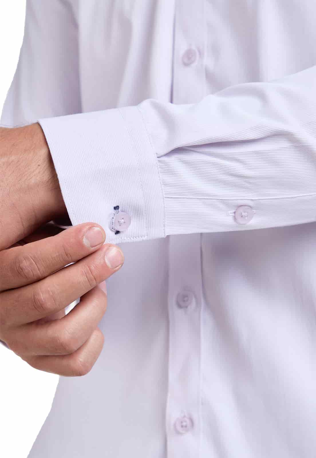 Camisa lila con minirayas - miniatura 5