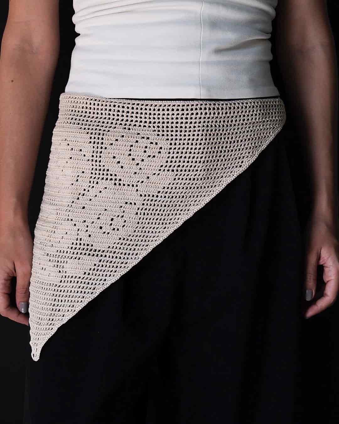 SATIN STITCH SCARF - miniatura 4
