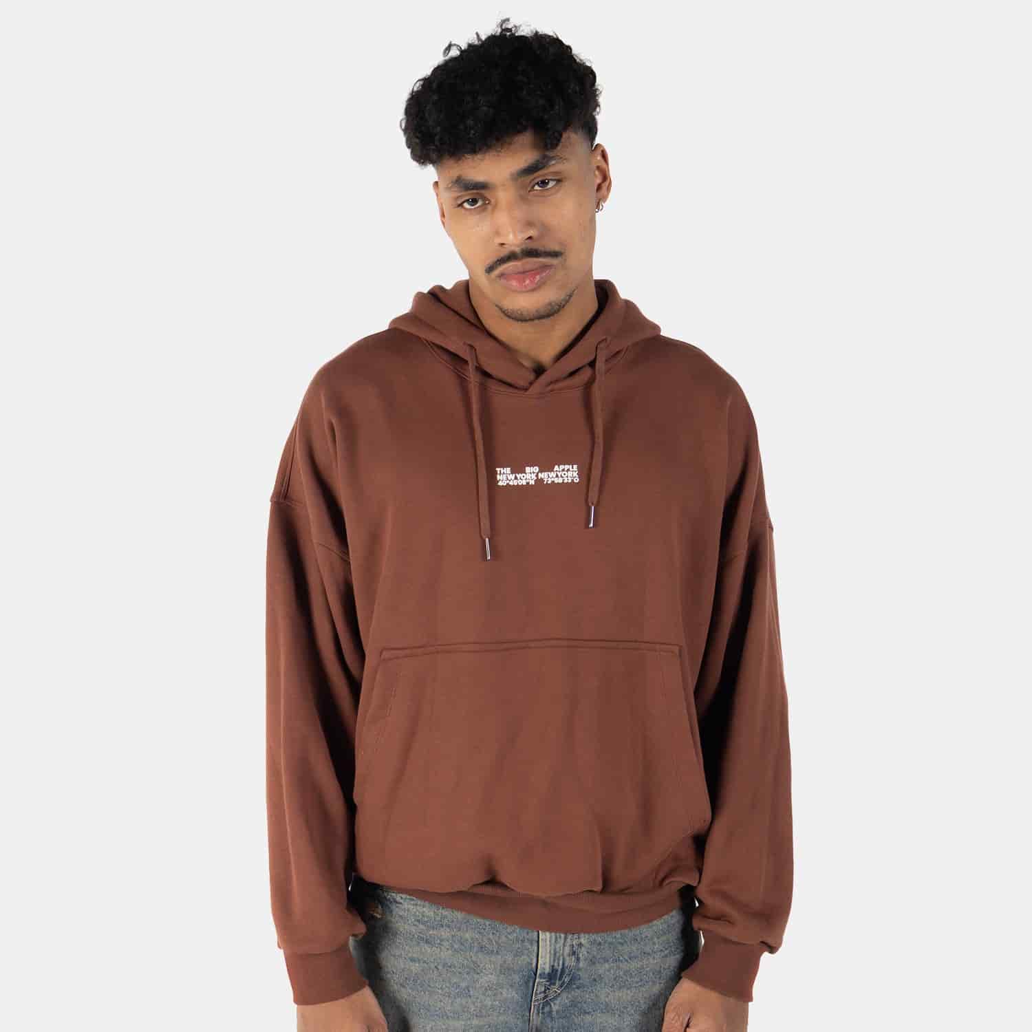 The Big Apple Hoodie Mocca - miniatura 1