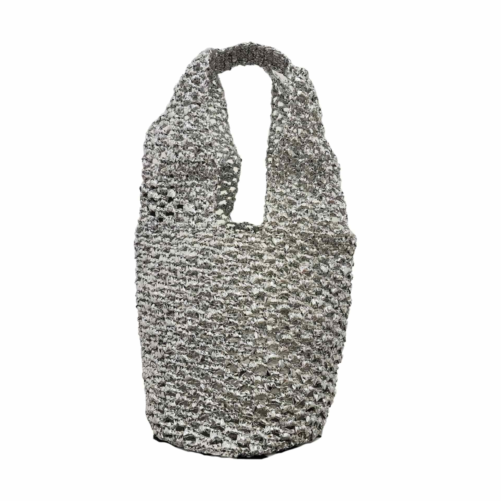 Silver Recycled Tote - miniatura 1