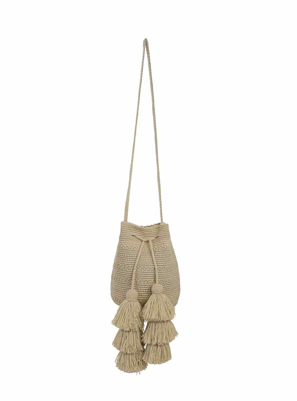 Medium Mochila  Wayuu Basic Sand - miniatura 1