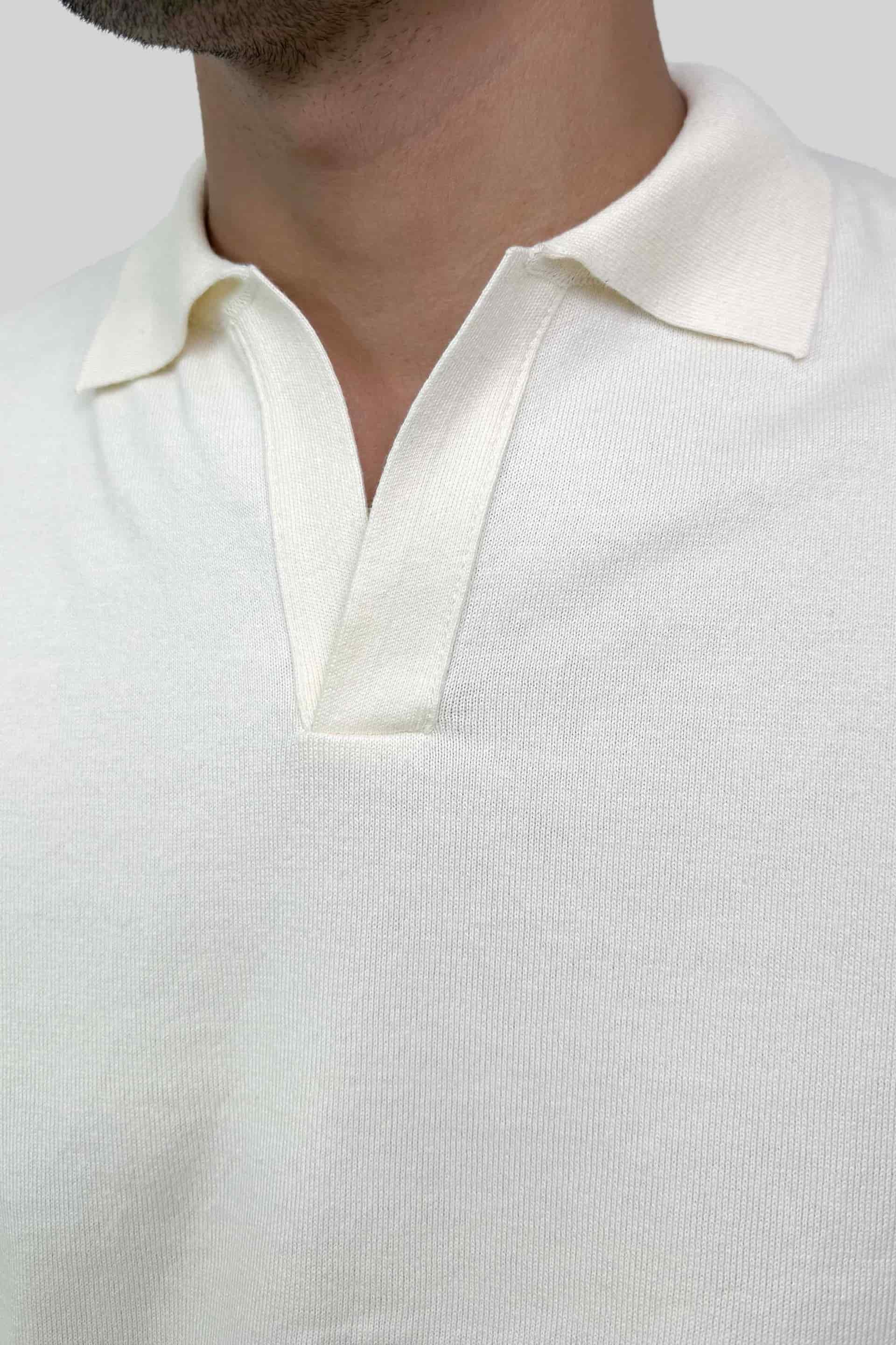 POLO TEJIDA OFF WHITE - miniatura 4