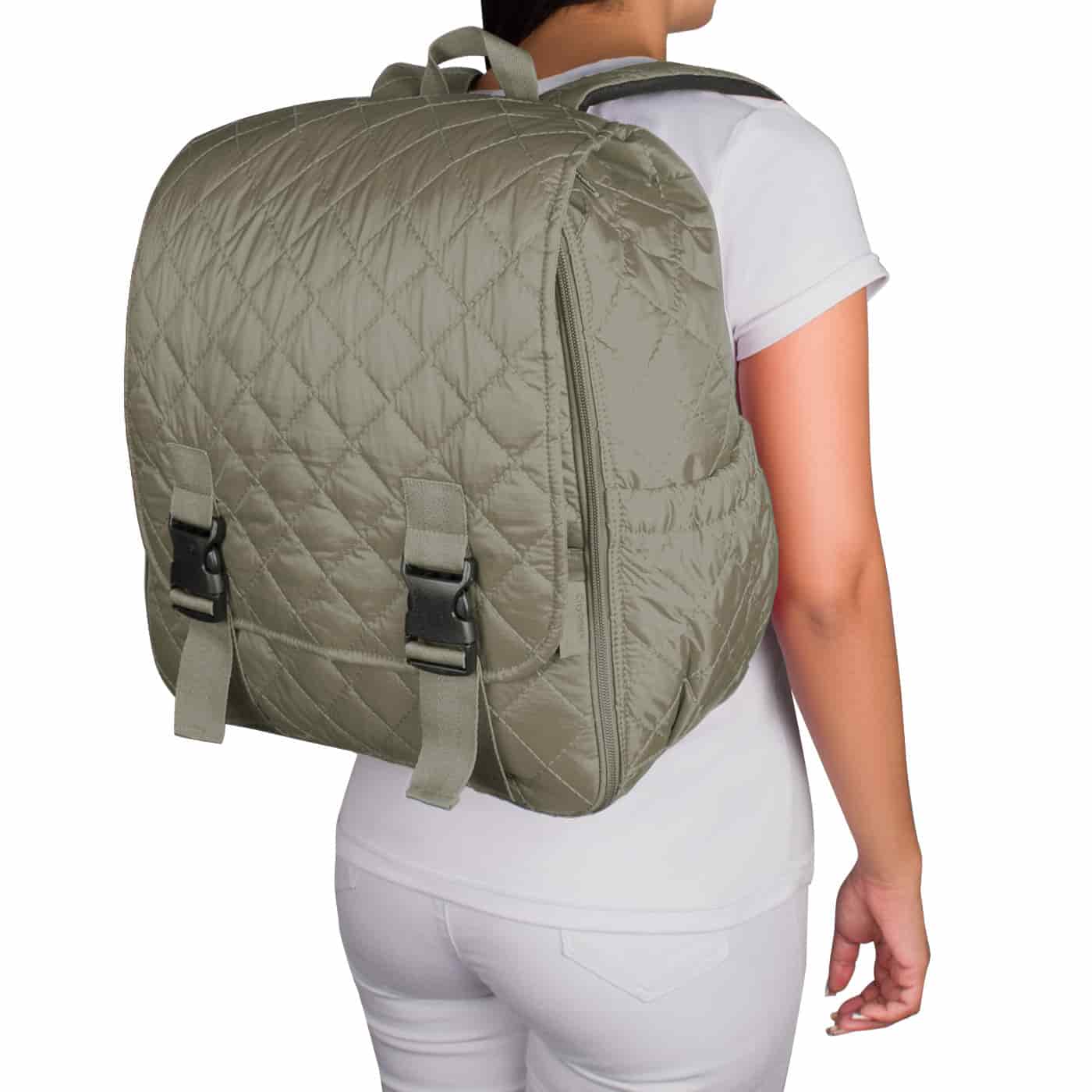 Morral Cabina Tapa Puffer Beige - miniatura 6