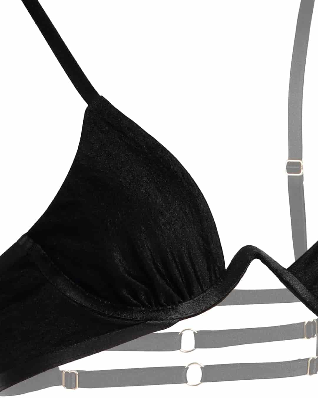 Brasier brillante - SO SEXY NEGRO Talla: XL - miniatura 5