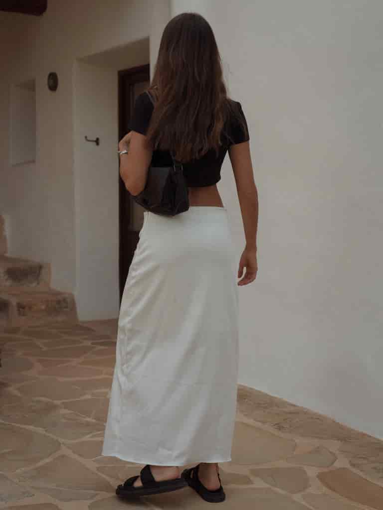 LONG CORE SKIRT  - SOFT WHITE - miniatura 8