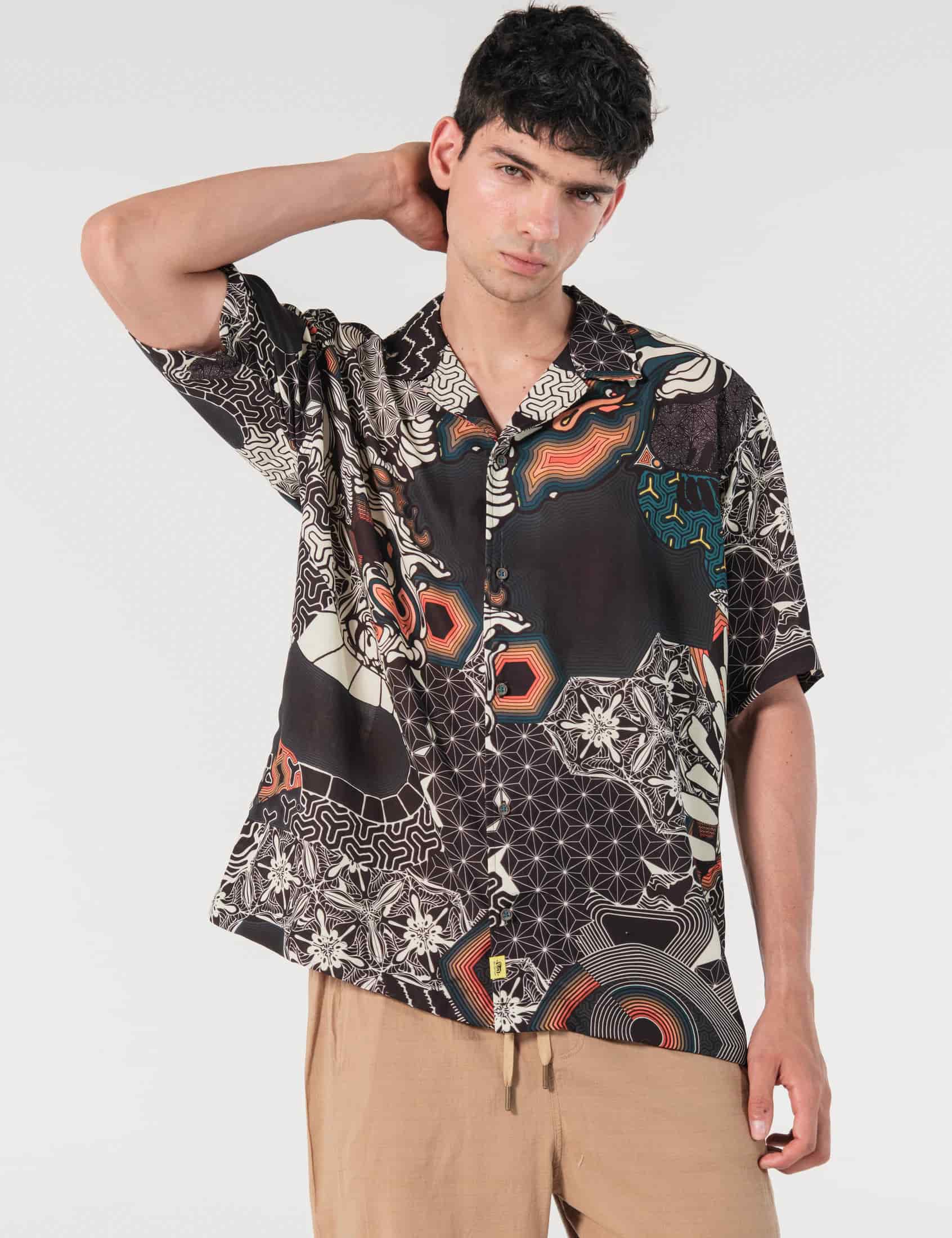 Camisa Regular Fit Amapola Multicolor - miniatura 4
