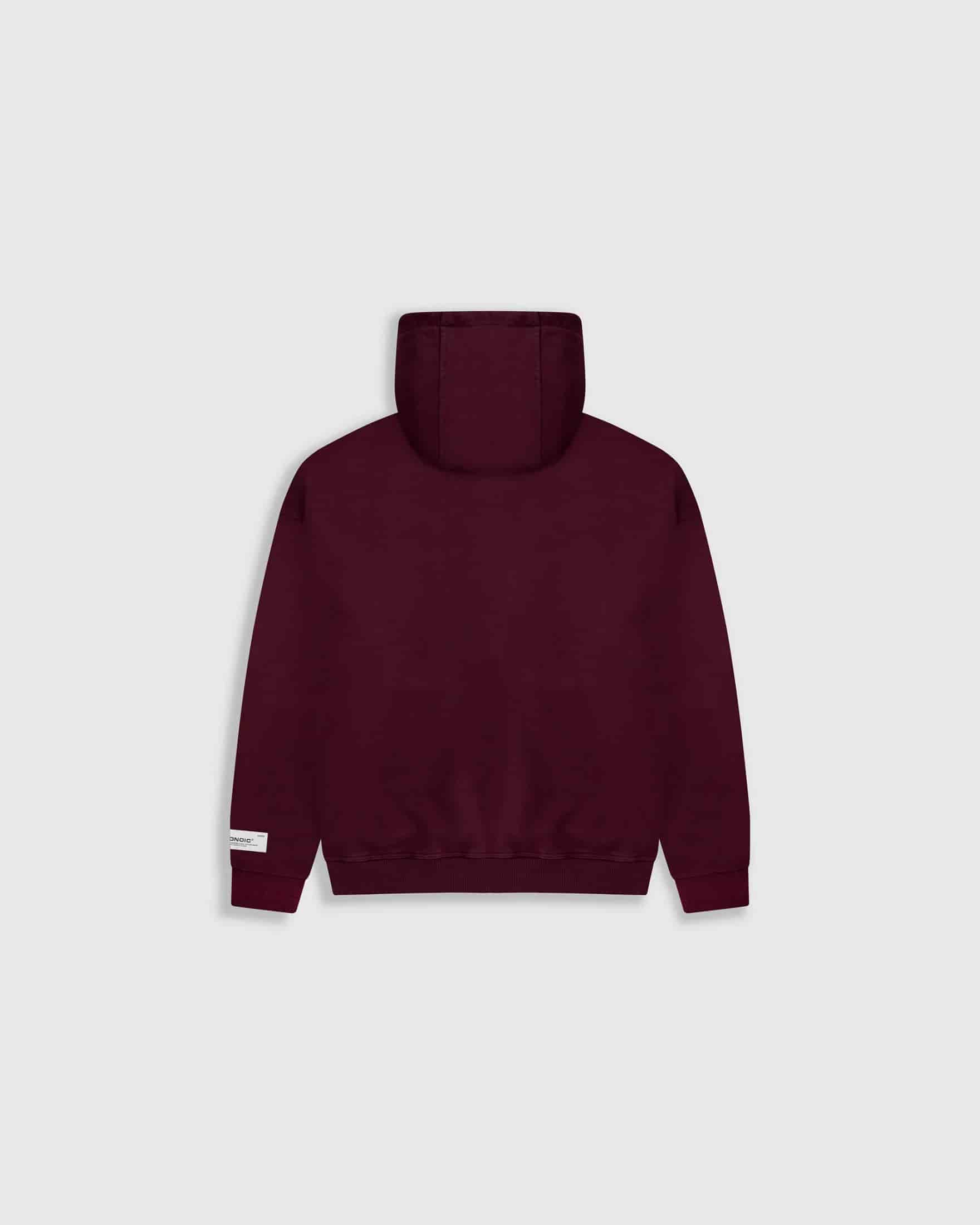 Zip Hoodie Oversized Básico V3 - Burgundy - miniatura 8