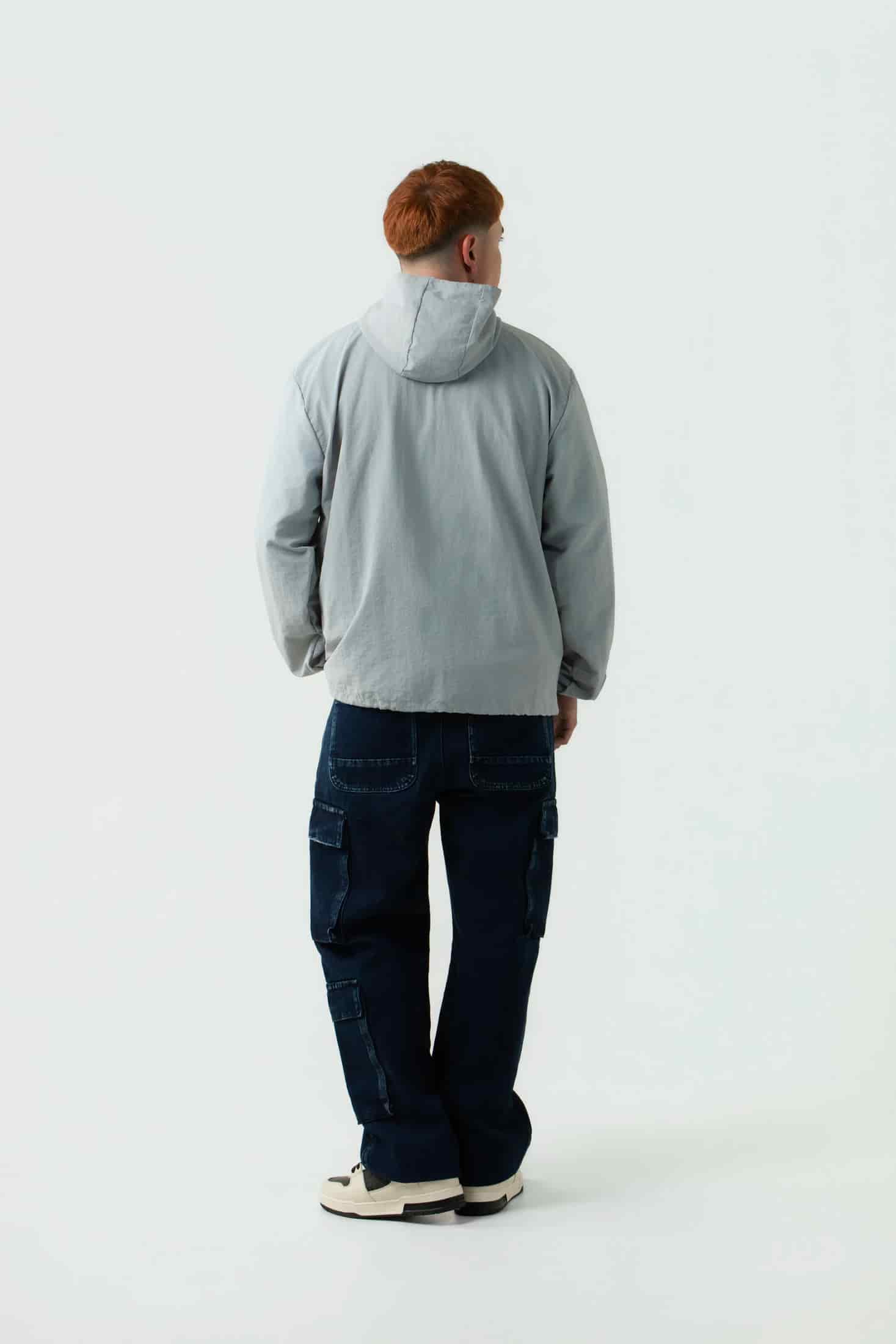 CHAQUETA ROMPEVIENTOS COLOR GRIS CLR - miniatura 5