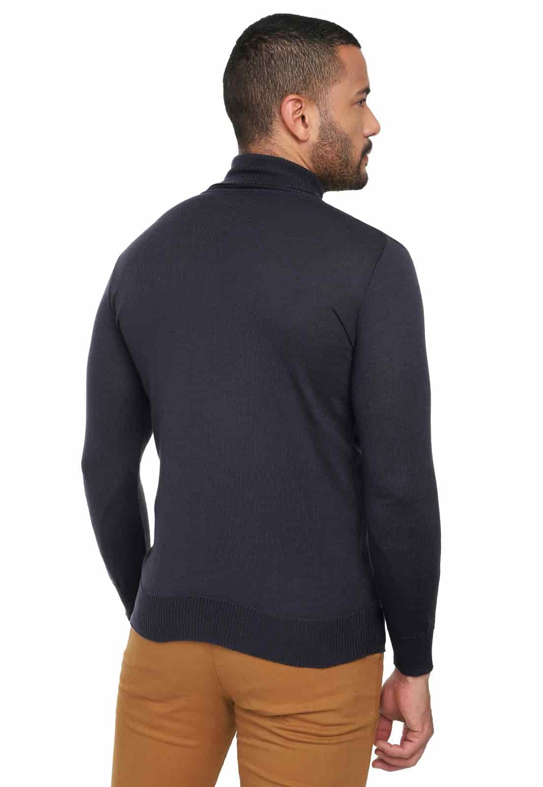 Buzo cuello tortuga azul oscuro - miniatura 2