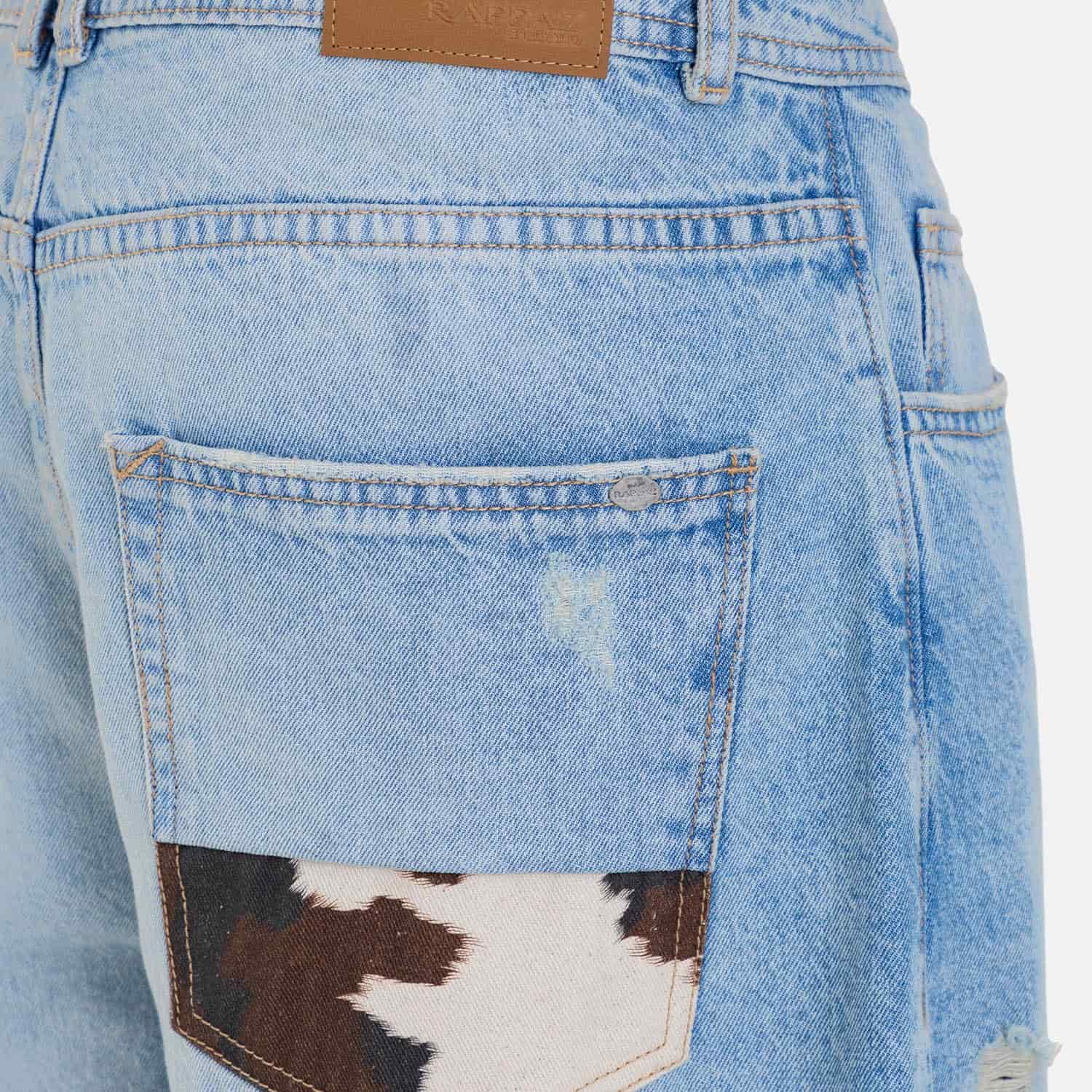 Cow Barrel Fit Denim Light Blue - miniatura 4