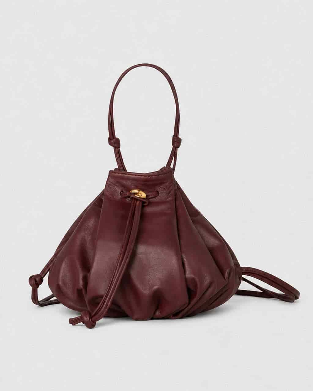 Alpha Beige Leather Bag - miniatura 4