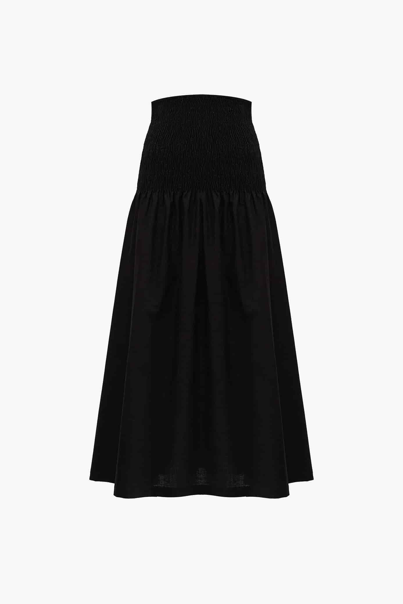 Falda Shirred Negro - miniatura 10