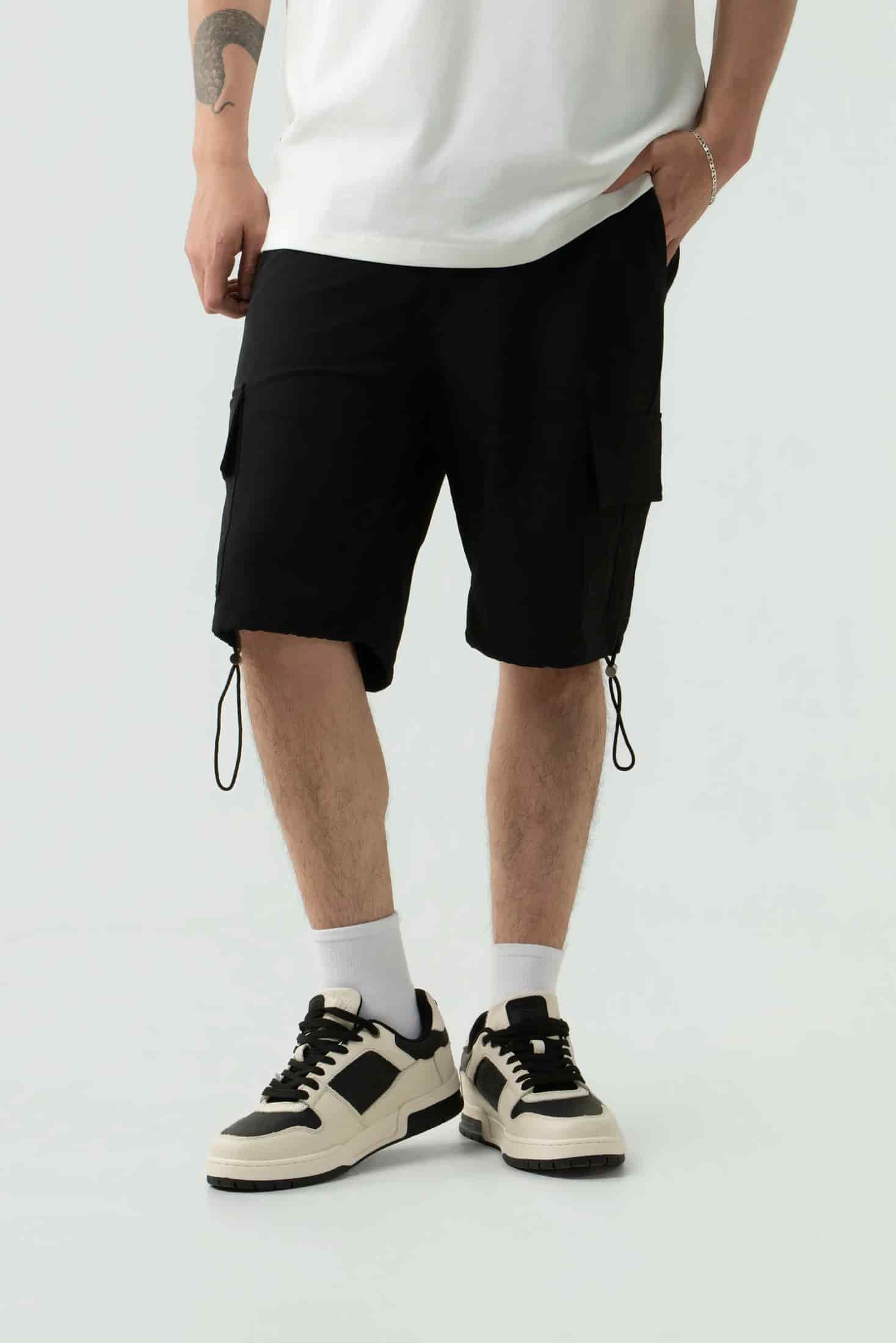 BERMUDA CARGO COLOR NEGRO - miniatura 2