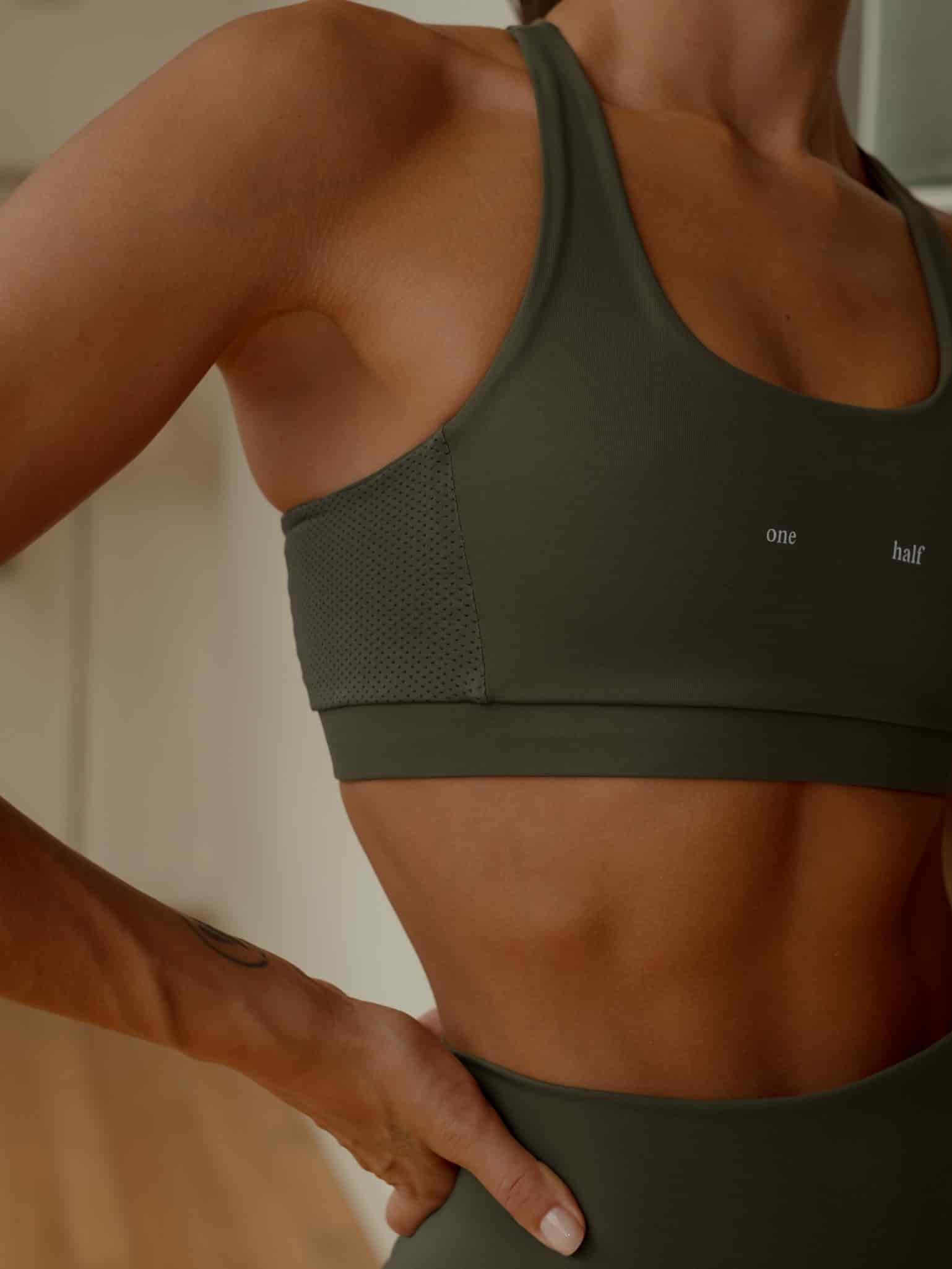 HIKING CROP TOP - PESTO - miniatura 4