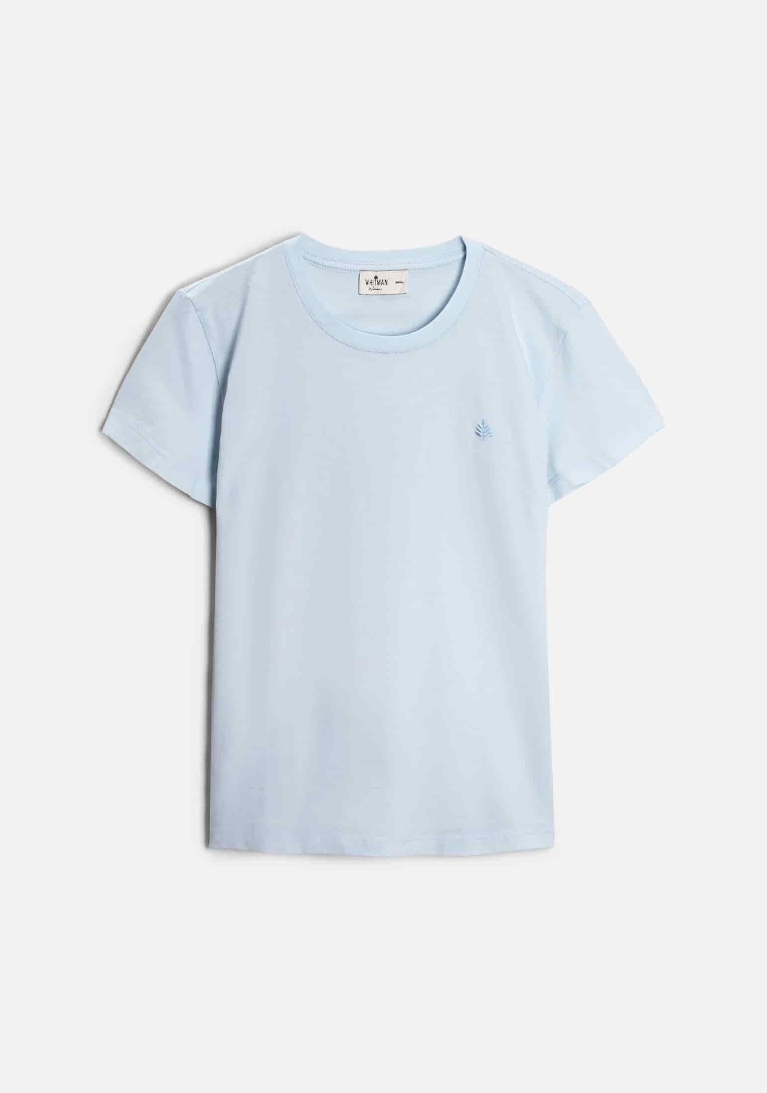 Camiseta M Unicolor CR L-Atn Azul Claro - miniatura 1