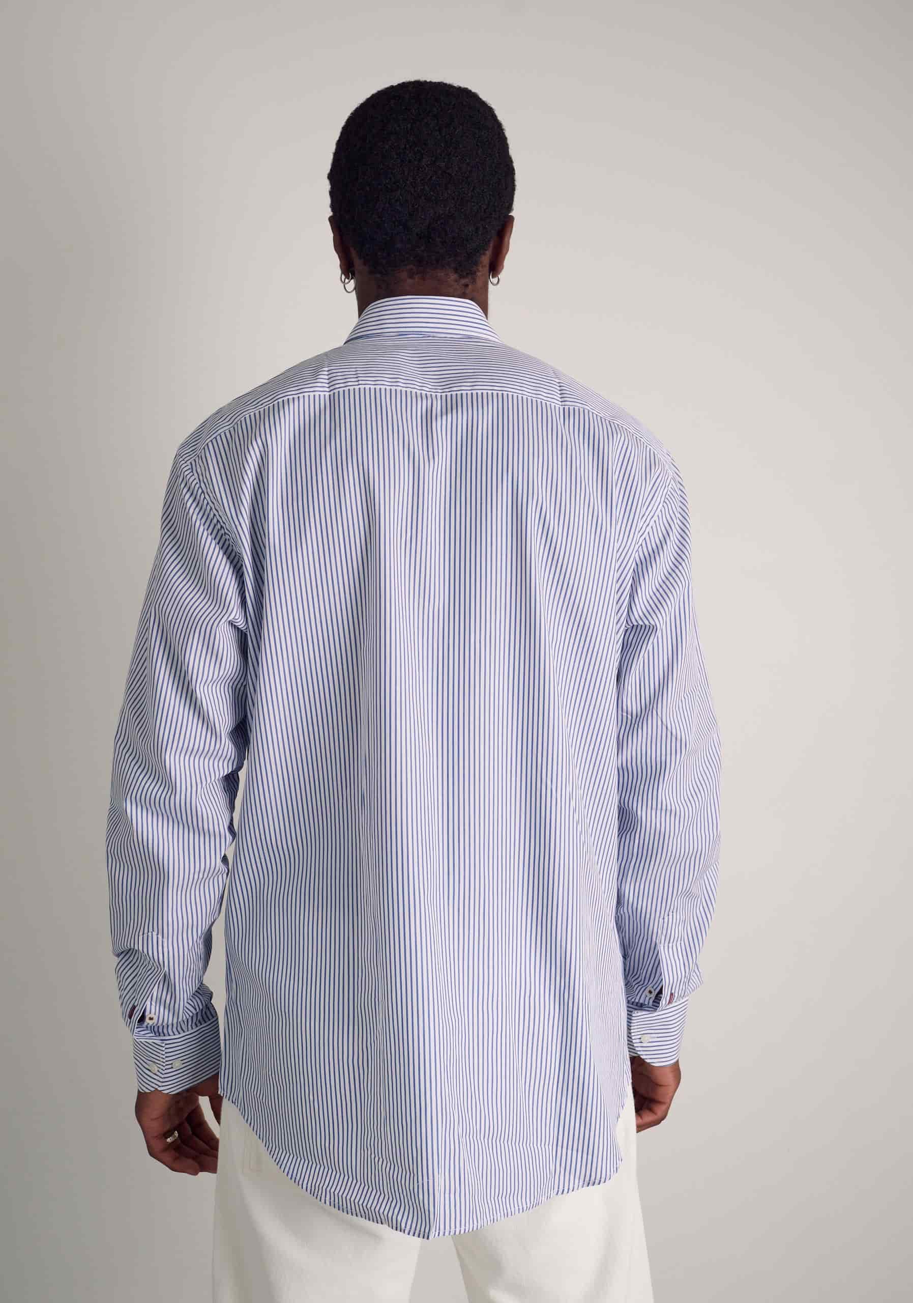 Camisa H CBD Rayas Azul Osc - miniatura 5