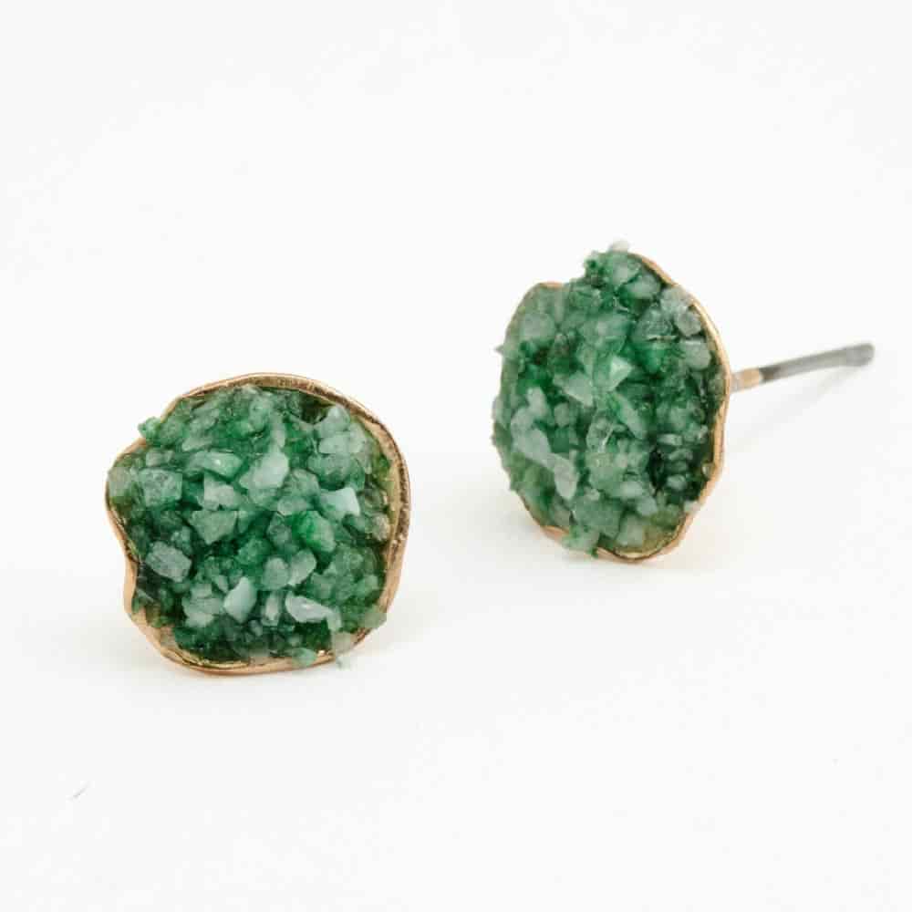 Aretes Topo pulso de esmeralda - miniatura 1
