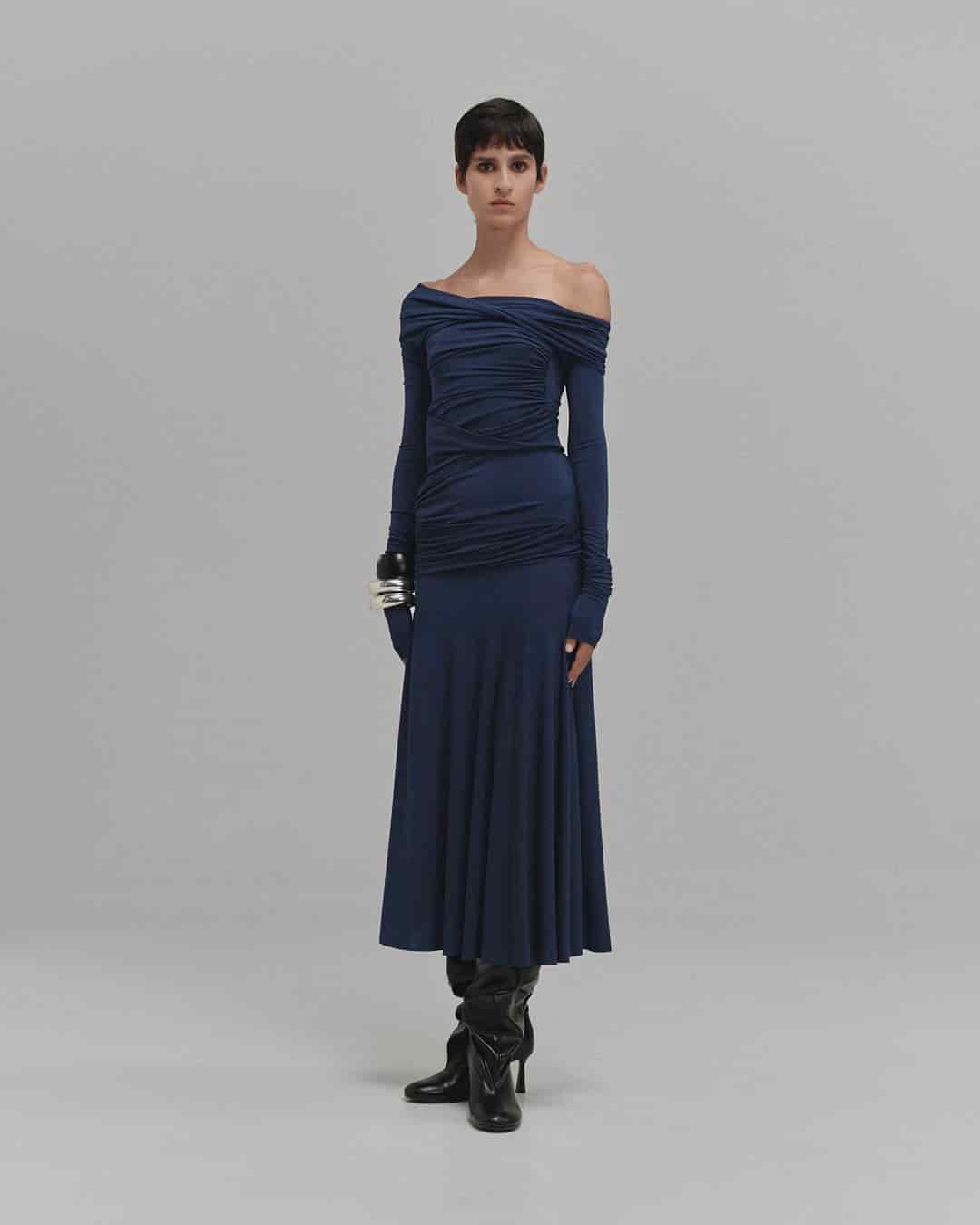 "VINCA" MIDI DRESS - miniatura 3