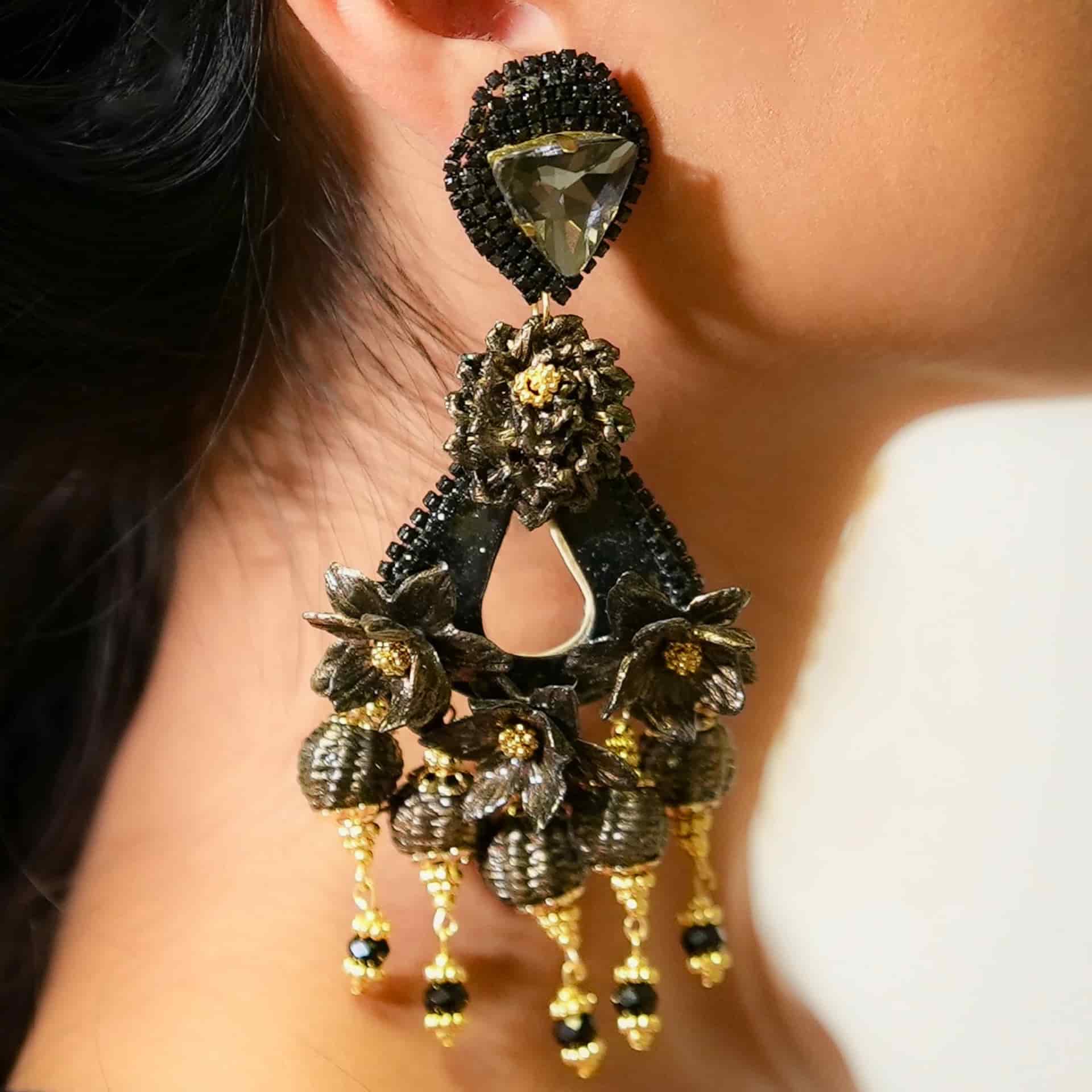 Onix Bloom Earrings - miniatura 2