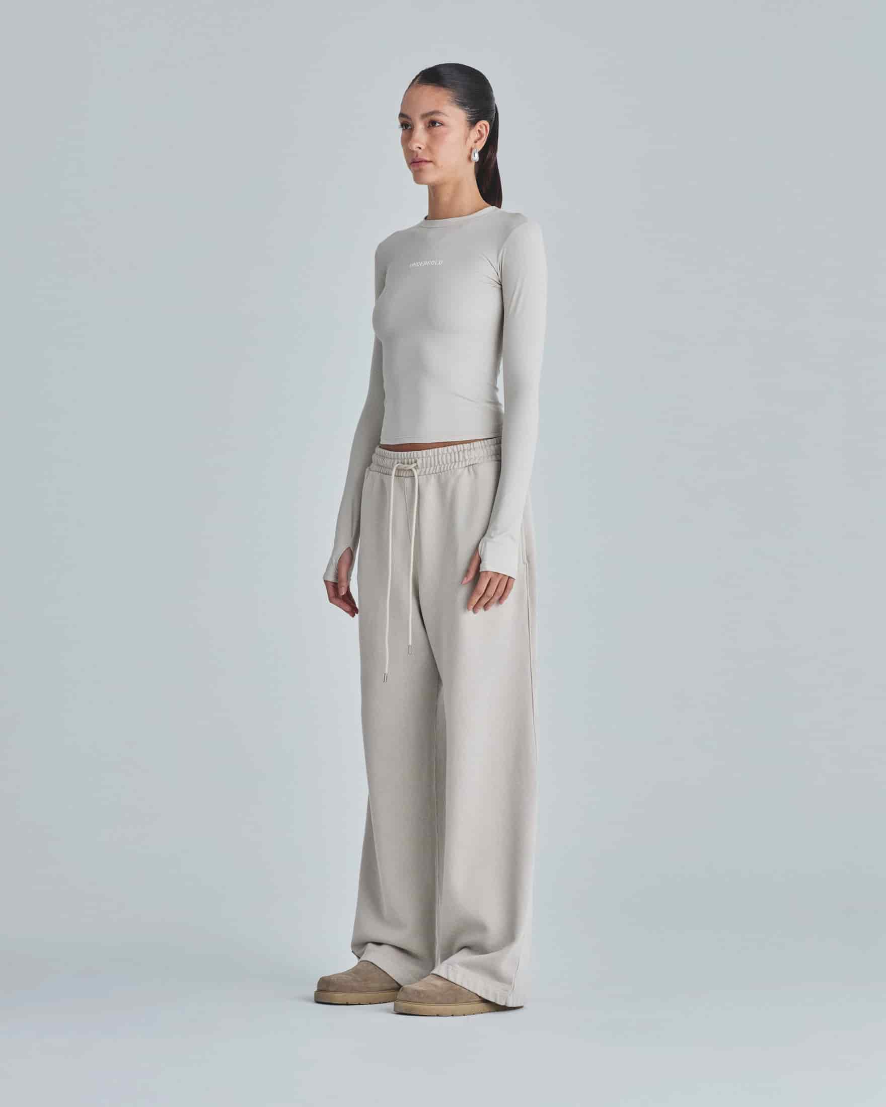 W Line Basic Long Sleeve Tshirt Light Gray - miniatura 5